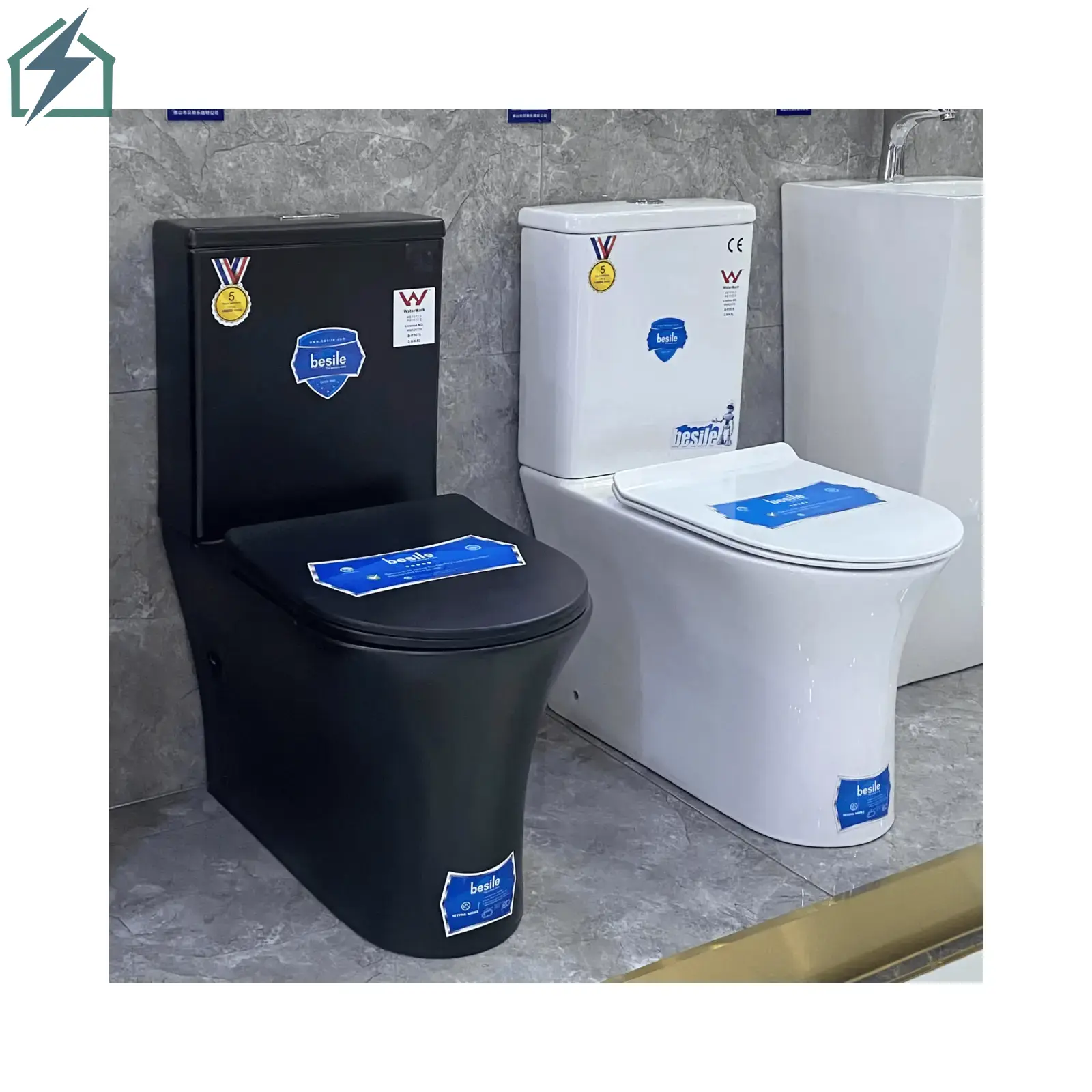 Modern Dual Flush Ceramic Toilet – Water Saving Two-Piece WC Toilet for Homes, Hotels & Offices Ghana (1)