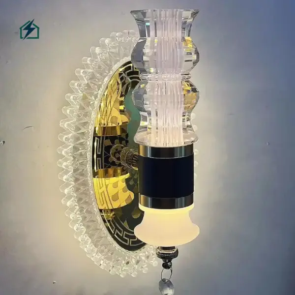 Modern LED Acrylic Wall Light (B5171-1W) Gold Decorative Wall Lamp for Homes & Hotels in Ghana