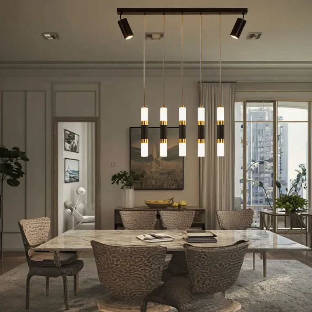 Modern Luxury Interior Chandelier – Model No. 1 Stainless Steel + Crystal Ghana (6)
