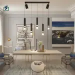 Modern Luxury Interior Chandelier – Model No. 1 Stainless Steel + Crystal Ghana