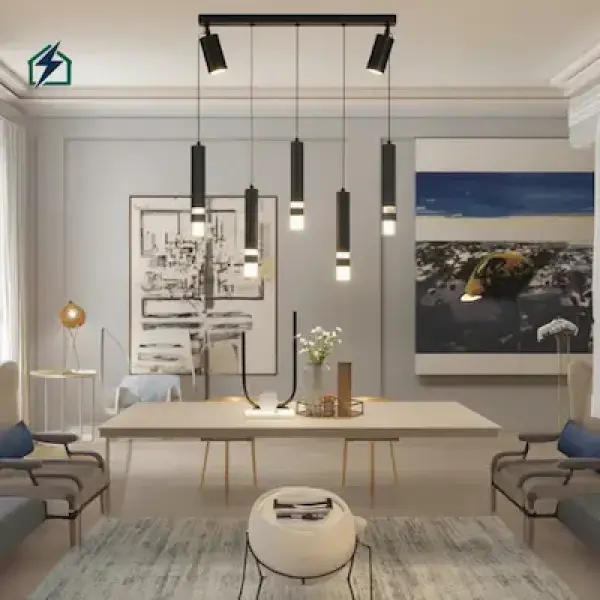 Modern Luxury Interior Chandelier – Model No. 1 Stainless Steel + Crystal Ghana