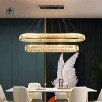Modern Simplicity LED Iron Glass Chandelier K4109 – Luxury Crystal Chandelier Ghana