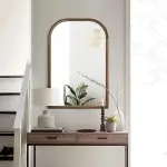 Wood Frame Wall Mirror – Modern Tempered Glass Decorative Mirror for Bedrooms, Bathrooms & Living Rooms Ghana