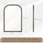 Wood Frame Wall Mirror – Modern Tempered Glass Decorative Mirror for Bedrooms, Bathrooms & Living Rooms Ghana