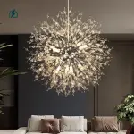 Modern Dandelion Firework Crystal Chandelier – Luxury LED Ceiling Light for Homes, Hotels & Villas in Ghana
