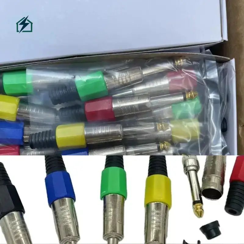 🔧Monophonic Swiss 6.35mm Microphone Plug – Professional Audio Jack Connector for DJs & Studios in Ghana Easy Installation