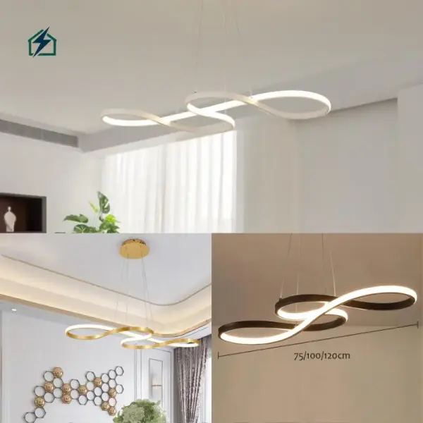 Music Note LED Pendant Light PX22 – Modern Hanging Ceiling Light for Homes, Offices & Studios in Ghana