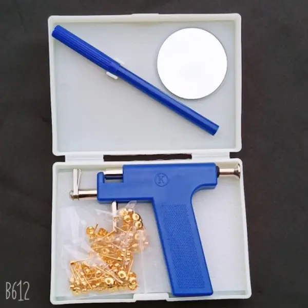 NingDa Ear & Body Piercing Gun Tool Set – Stainless Steel Stud Piercing Kit