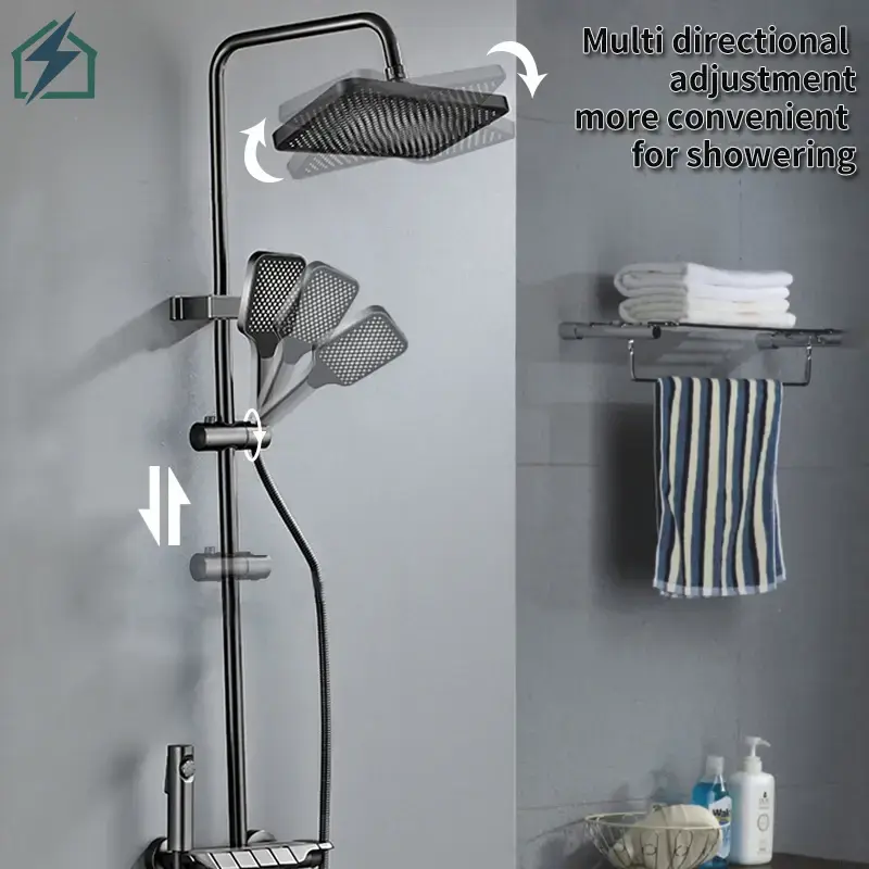 Piano Shower Set 4 Functions Rainfall Shower – Ghana (5)