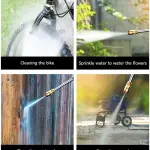 Portable 21V Cordless High-Pressure Car Washer with Foam Gun