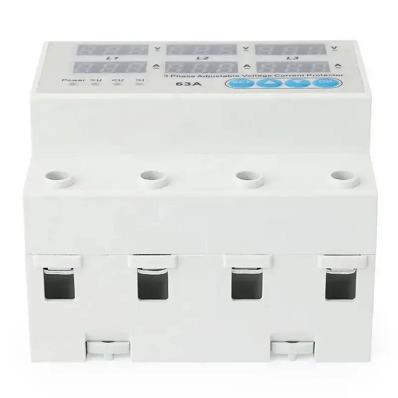 Posmith 3-Phase 100A Voltage Protector – 230V 3-Pole Electrical Protection Device Ghana (6)