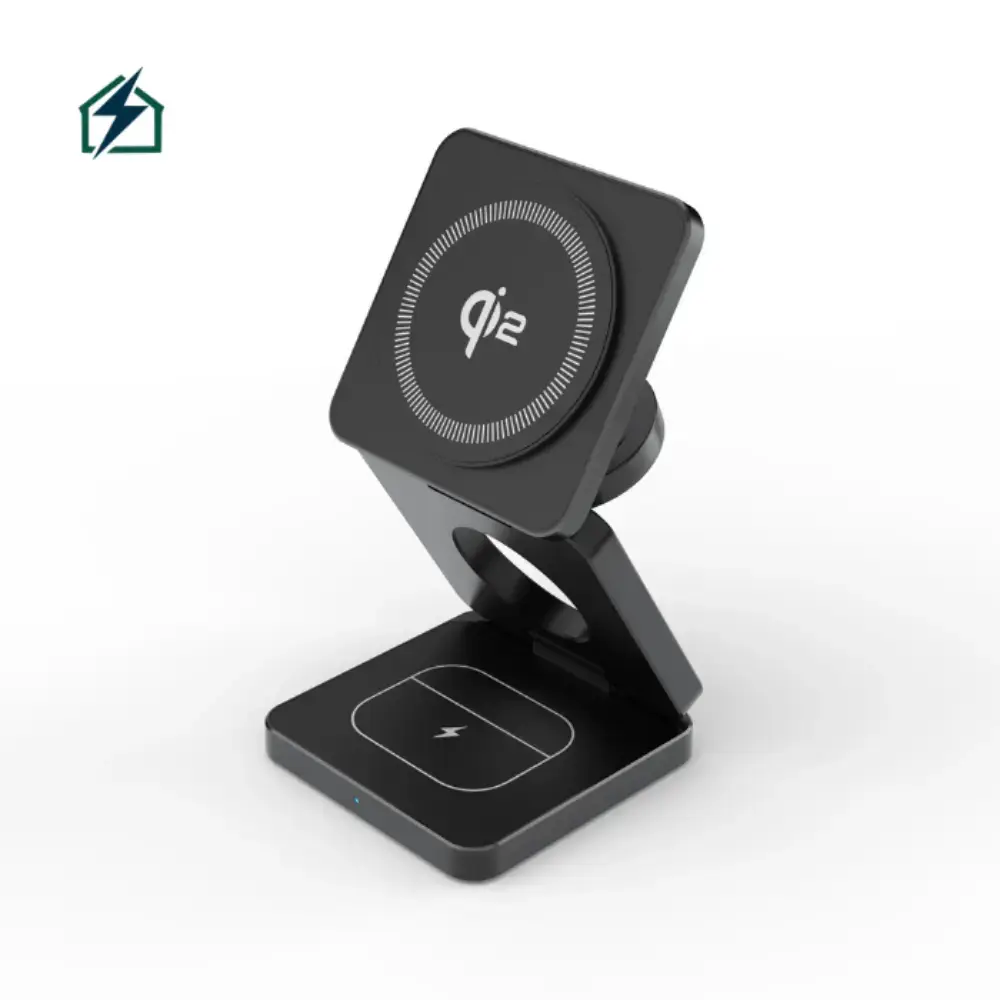 Qi2 3-in-1 Foldable Wireless Charger Ghana – Fast Magnetic Charging Station for Phone, Watch & Earbuds Dedicated Watch Charger