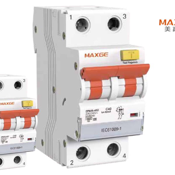 MAXGE EPMR-40D 2P RCCB (6A–40A, 30/100/300mA) – Earth Leakage Protection Ghana