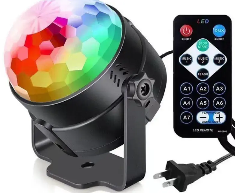RGB Crystal Magic Ball LED Projection Light – Sound Activated DJ & Party Light Ghana (2)