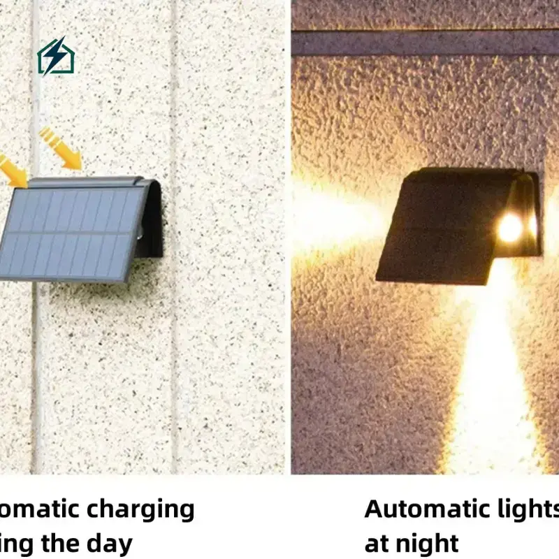 RGB Solar Garden Patio Wall Lights IP65 Waterproof LED Fence Lights Ghana Automatic Dusk-to-Dawn Sensor