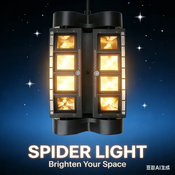 RGBW LED Stage Light with 0–100% Smooth Dimming & DMX512