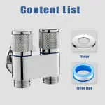 Shattaf with Double Outlet Angle Valve – Brass Dual Water Control Valve Ghana