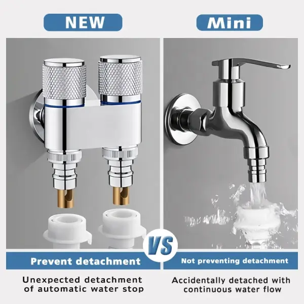 Shattaf with Double Outlet Angle Valve – Brass Dual Water Control Valve Ghana
