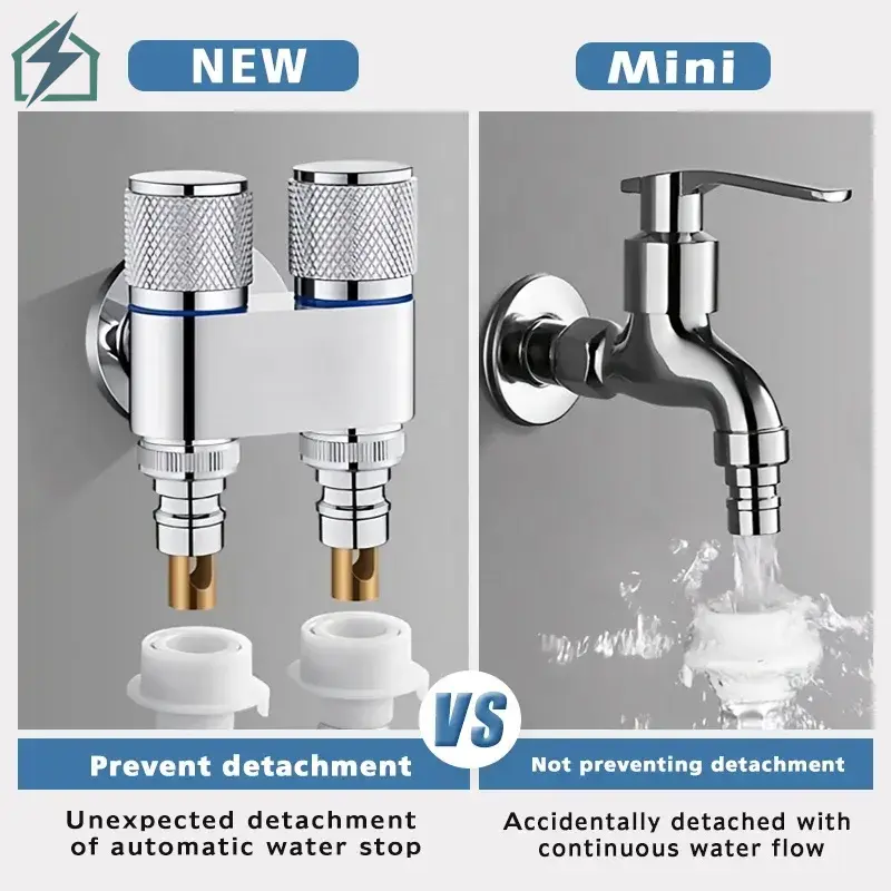 Shattaf with Double Outlet Angle Valve – Brass Dual Water Control Valve Ghana (4)