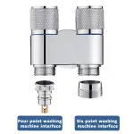 Shattaf with Double Outlet Angle Valve – Brass Dual Water Control Valve Ghana