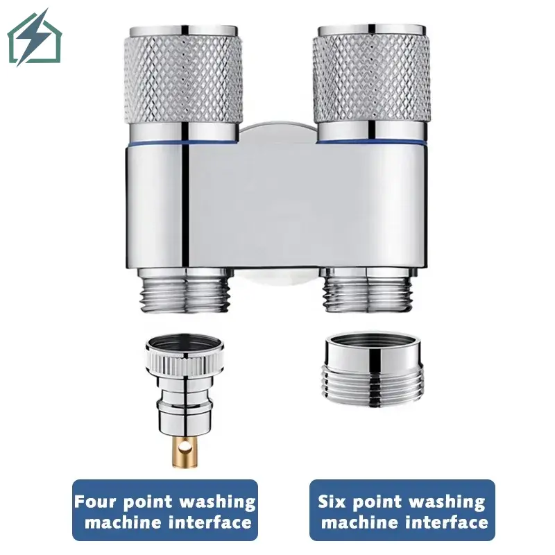 Shattaf with Double Outlet Angle Valve – Brass Dual Water Control Valve Ghana (5)