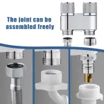 Shattaf with Double Outlet Angle Valve – Brass Dual Water Control Valve Ghana