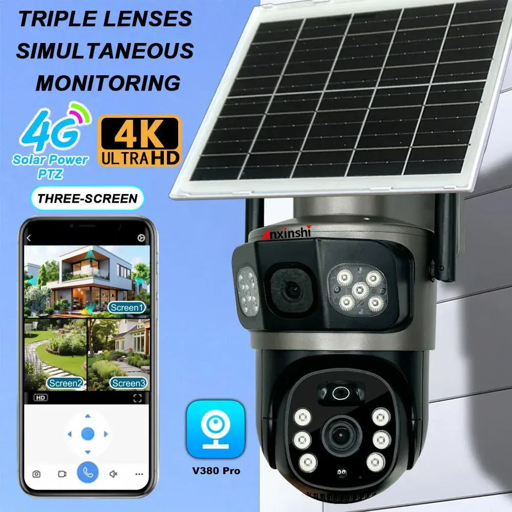Solar 4G PTZ Security Camera – Wireless Outdoor 360° CCTV Camera with SIM ] in Ghana (1)