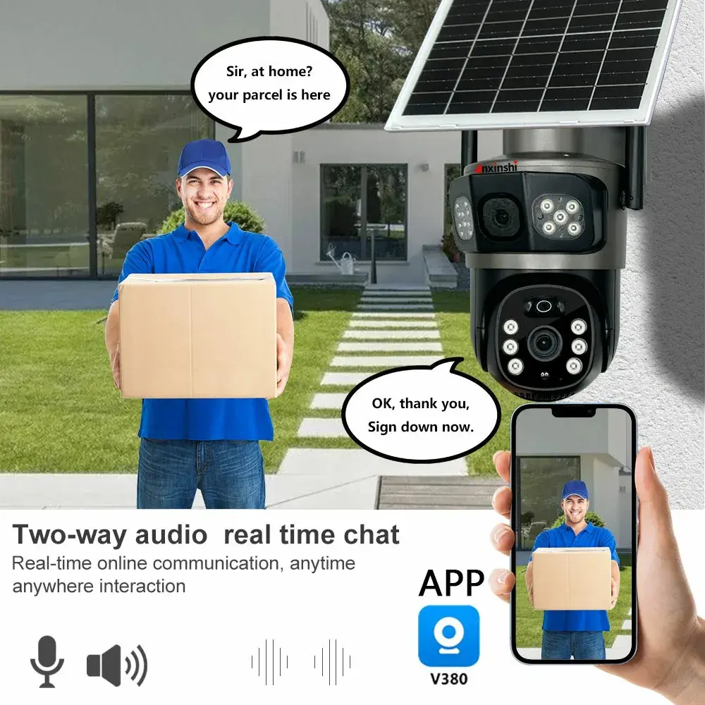 Solar 4G PTZ Security Camera – Wireless Outdoor 360° CCTV Camera with SIM ] in Ghana (6)