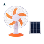 Solar Rechargeable Fan with Light & USB Charging