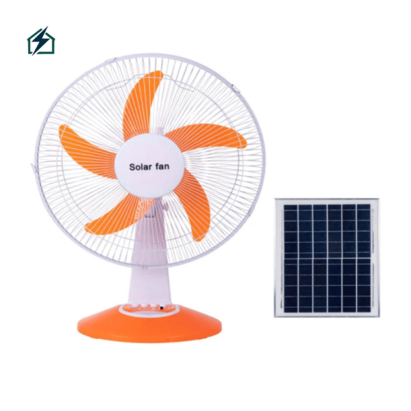 Solar Rechargeable Fan with Light & USB Charging