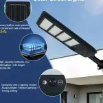 SUIMING 300W Solar LED Street Light – Motion Sensor Outdoor Security Light with Remote Control Ghana