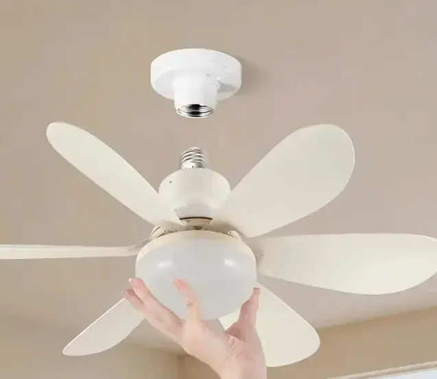 SUIMING Smart Remote E27 Screw Fan Light – 2-in-1 Ceiling Fan Ghana (6)