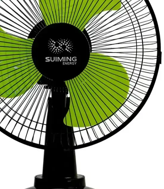SUIMING Solar Rechargeable Table Fan – 12 Inch Fan with LED Light & USB Phone Charging Ghana (5)