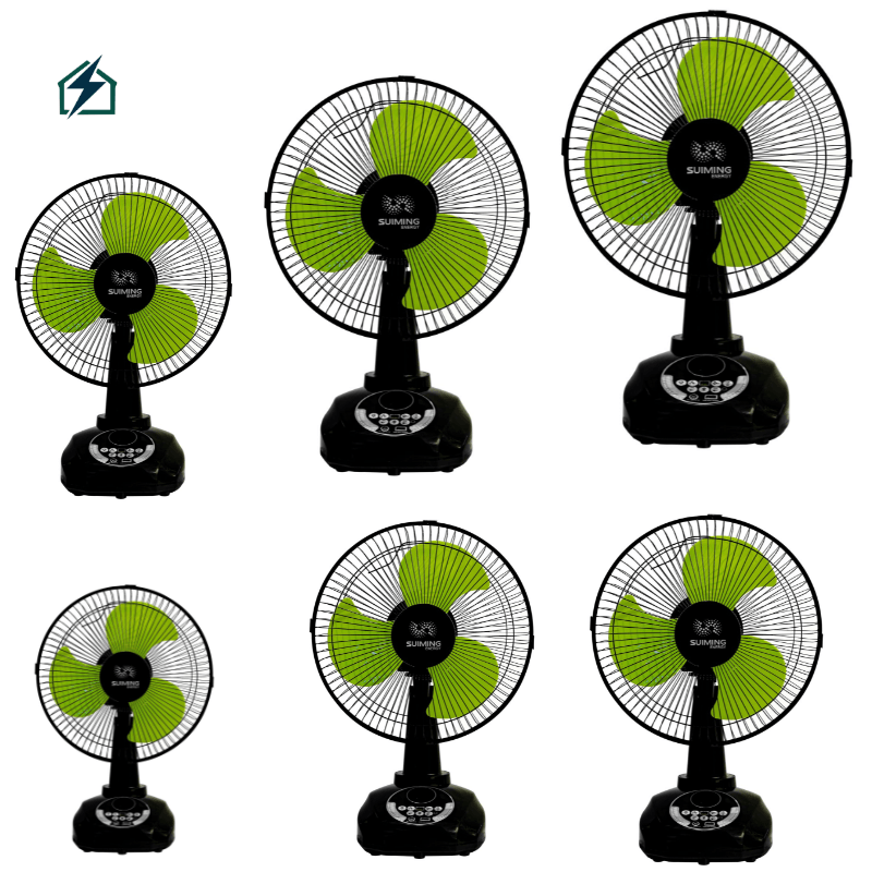 ✔SUIMING Solar Rechargeable Table Fan Portable and lightweight design