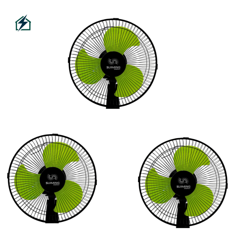 ✔SUIMING Solar Rechargeable Table Fan USB output for phone charging