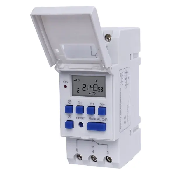 THC15A DIN Rail Digital Timer Switch – 7-Day Weekly Programmable 16A Automatic Time Controller