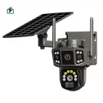 V380 Solar Bullet & Dome Hybrid Security Camera – Wireless PTZ Outdoor Wi-Fi CCTV Camera for Homes & Businesses in Ghana