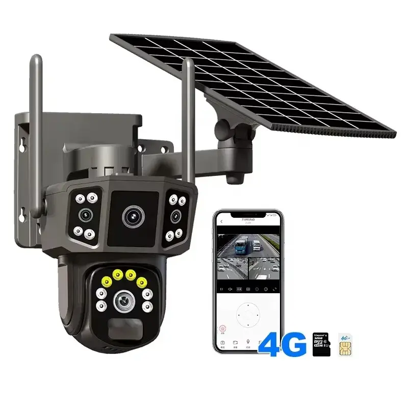 V380 Solar Bullet & Dome Hybrid Security Camera – Homes & Businesses in Ghana (1)