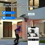 V380 Solar Bullet & Dome Hybrid Security Camera – Wireless PTZ Outdoor Wi-Fi CCTV Camera for Homes & Businesses in Ghana