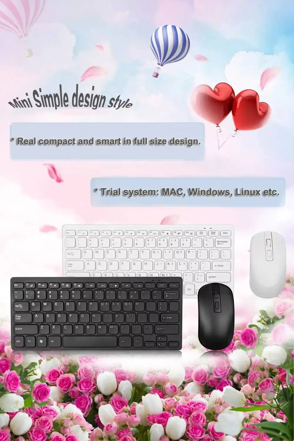 Wireless Keyboard and Mouse Combo – Bluetooth & 2.4G Wireless Desktop Set Ghana (5)
