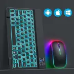 Wireless LED Backlit Keyboard & Mouse Combo Ghana – 2.4GHz Rechargeable Gaming Set for Laptop & PC