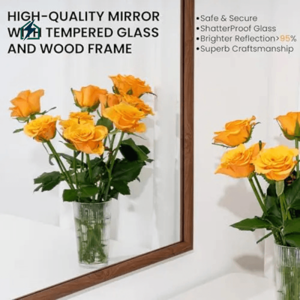 Wood Frame Wall Mirror