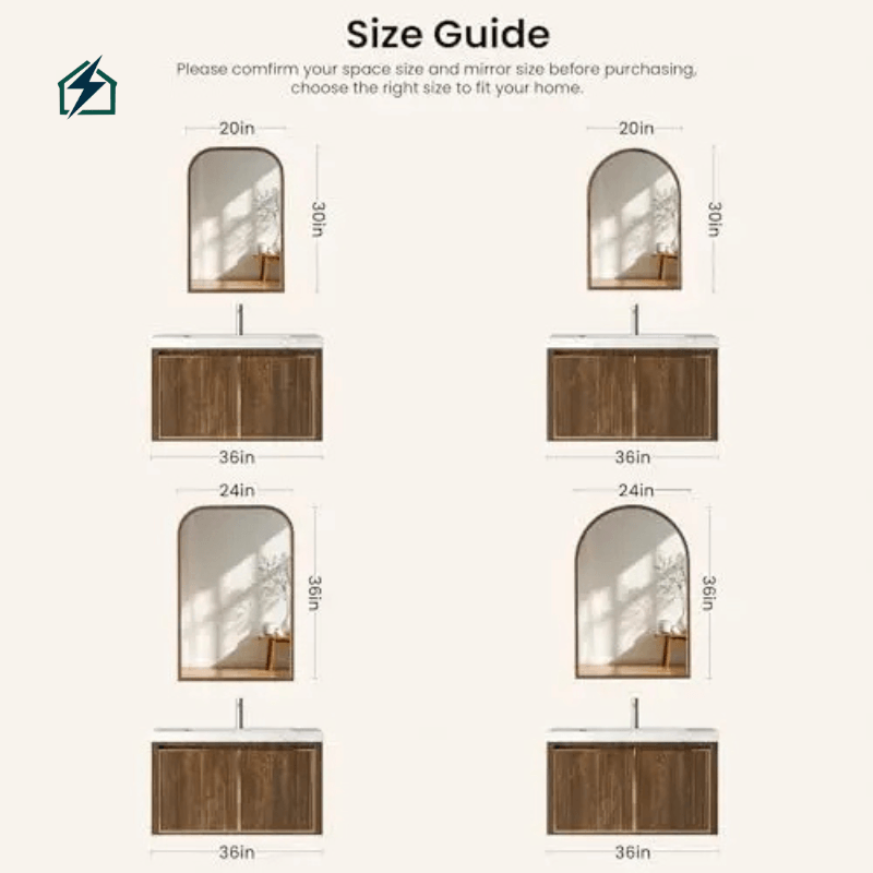 β Wood Frame Wall Mirror Strong & Durable Frame